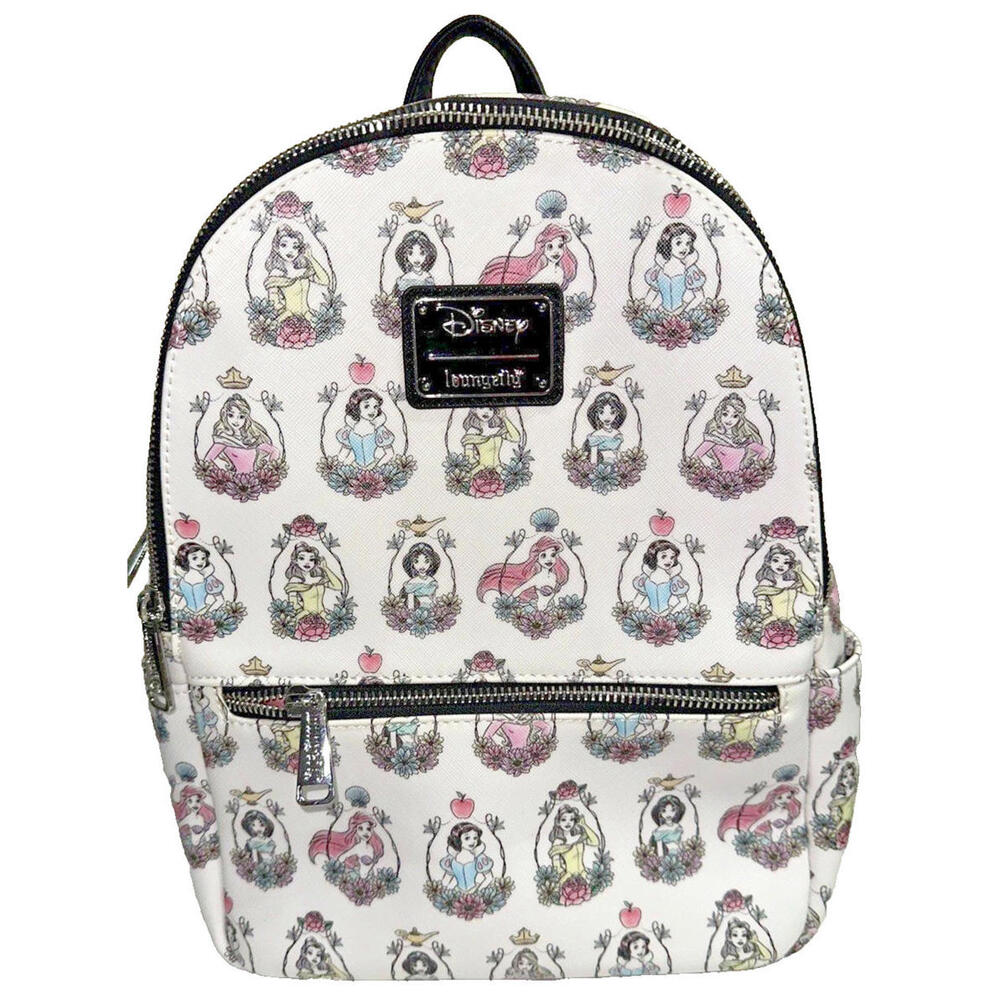 Disney X Loungefly Princess Portraits All Over Print Mini Backpack